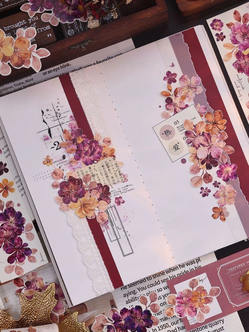 小白家文創《似錦》海外マスキングテープ　マステ 【2520】