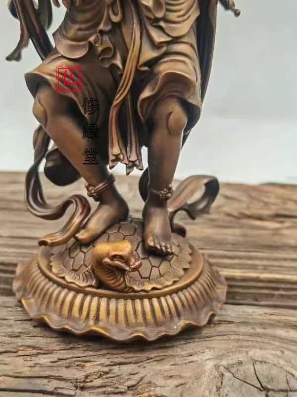 【修縁堂】 真言宗 法器 青銅着色 水の日 隠してもいい