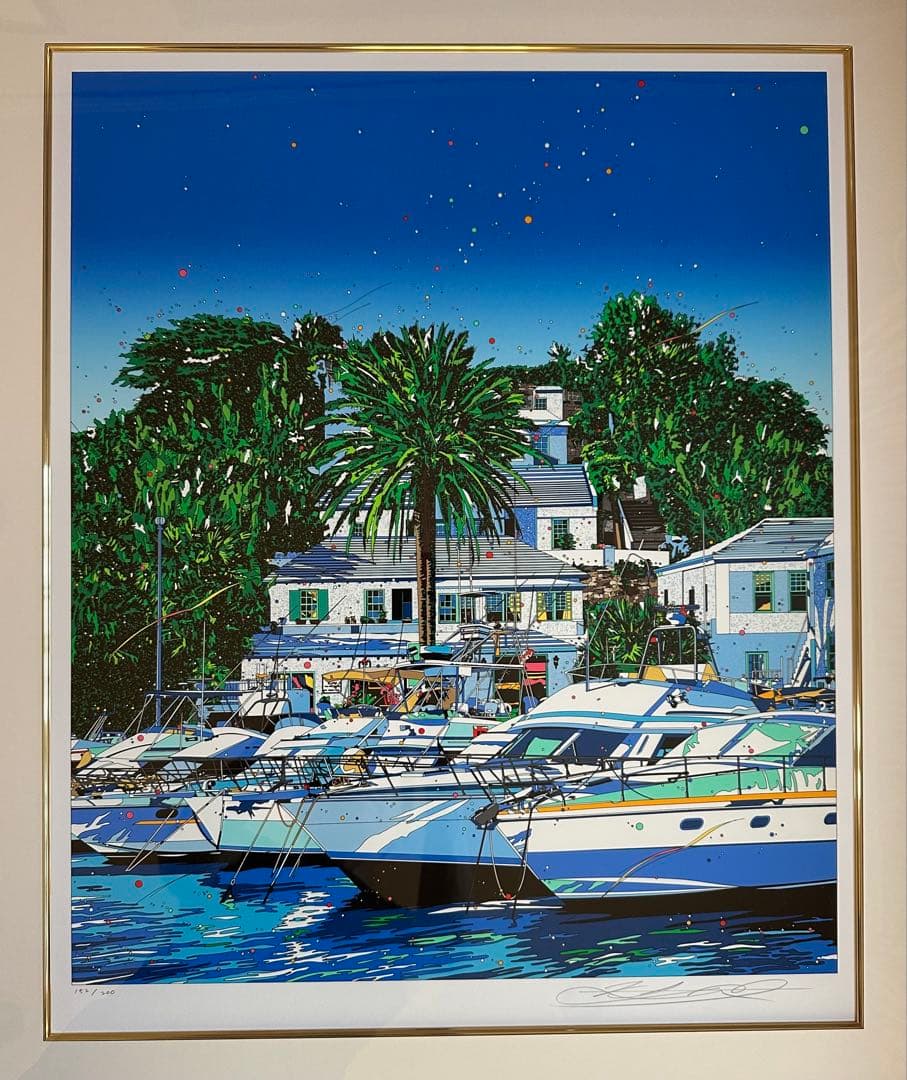 鈴木英人 【パラダイスアワー】 シルクスクリーン　直筆サイン　エディション有り