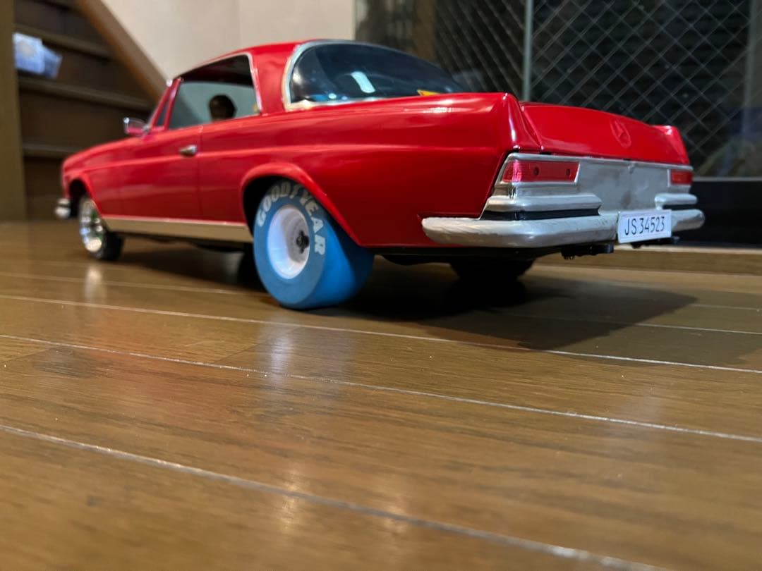 古い特大ブリキ★メルセデス ベンツ 300SE★イチコー／京商★改造★ジャンク