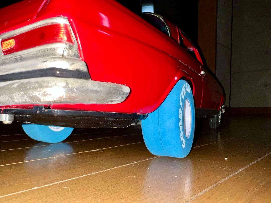 古い特大ブリキ★メルセデス ベンツ 300SE★イチコー／京商★改造★ジャンク