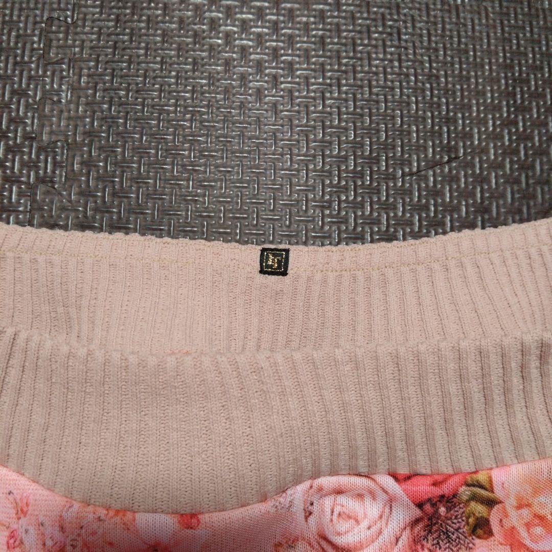 レオタードトウキョウ　スカート　プルオン　一回使用　花柄　ピンク