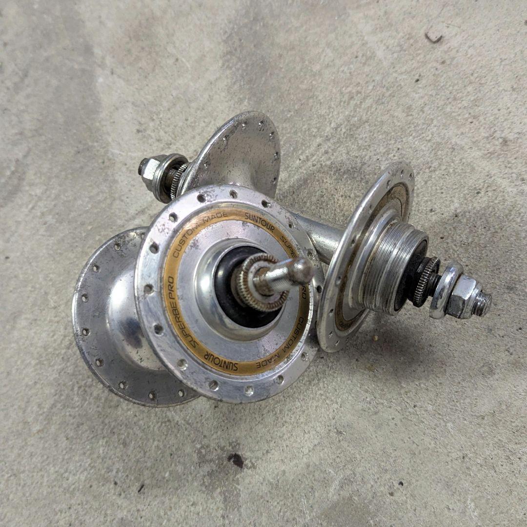 SUNTOUR SUPERBE PRO ハブ前後 競輪　njs