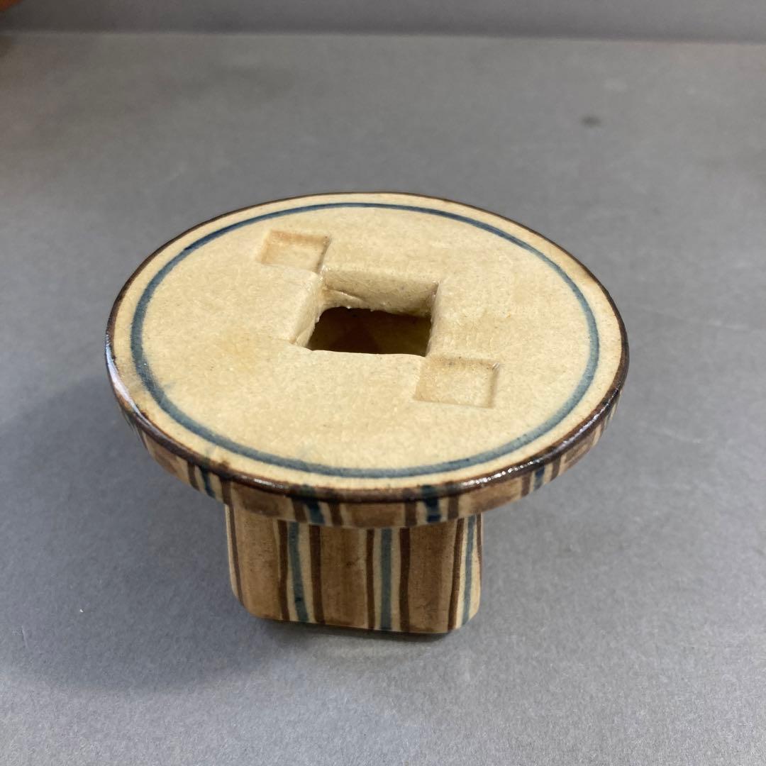 茶道具　蓋置　葆光斎書付　葵窯　加藤俊雄　造　共箱　S228FO