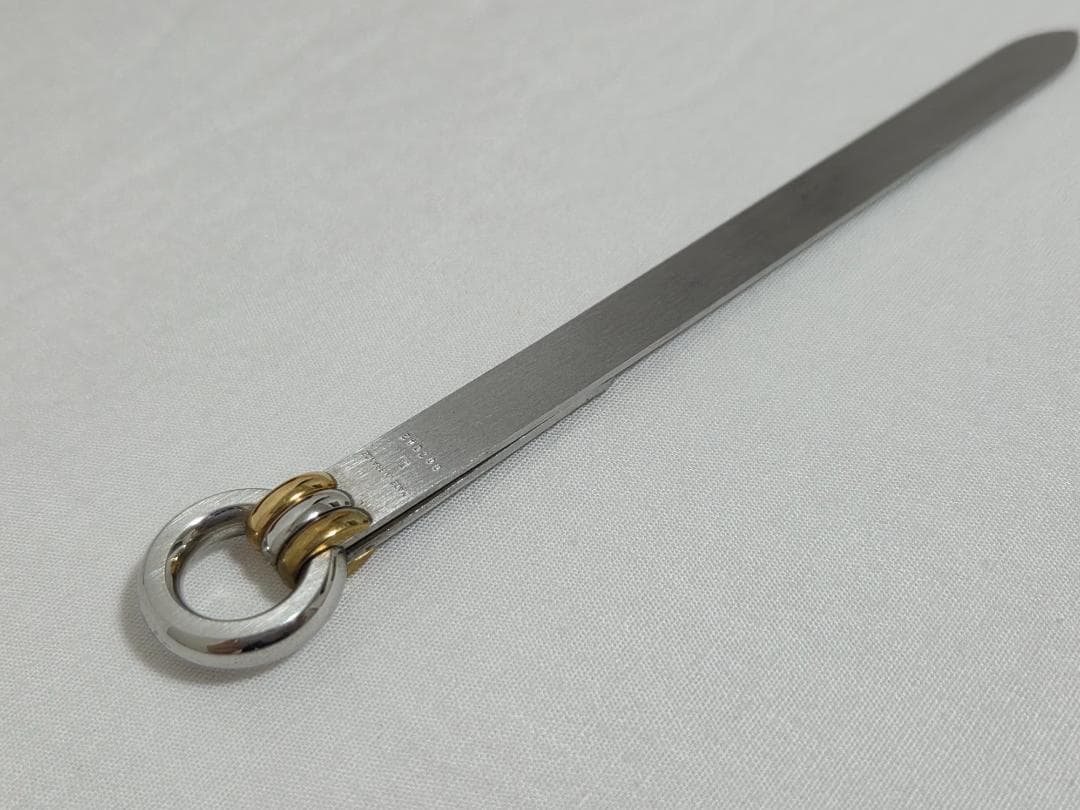 正規良 激レア カルティエ トリニティリング装飾 ロゴ ペーパーナイフ 付属有