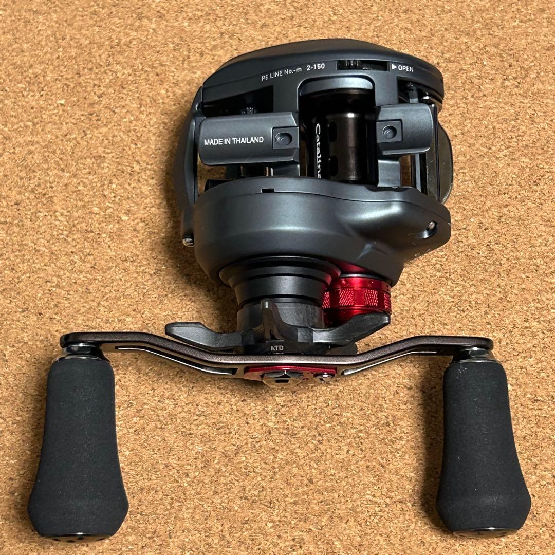 ダイワ 18キャタリナTW 100SH タイラバ ジギング 紅牙 炎月