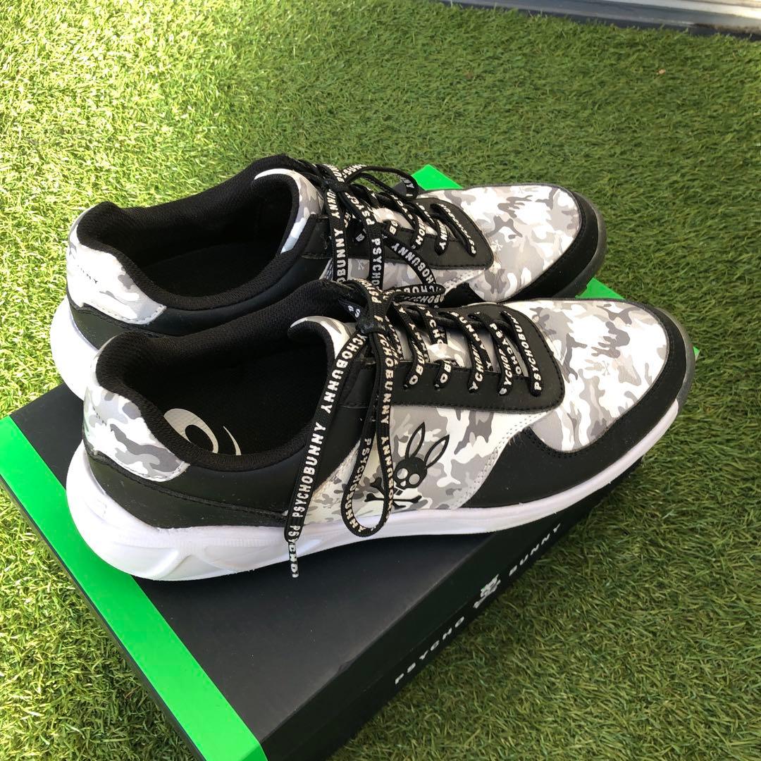 PSYCHO BUNNY カモフラージュ ゴルフスニーカーサイズ27.5cm