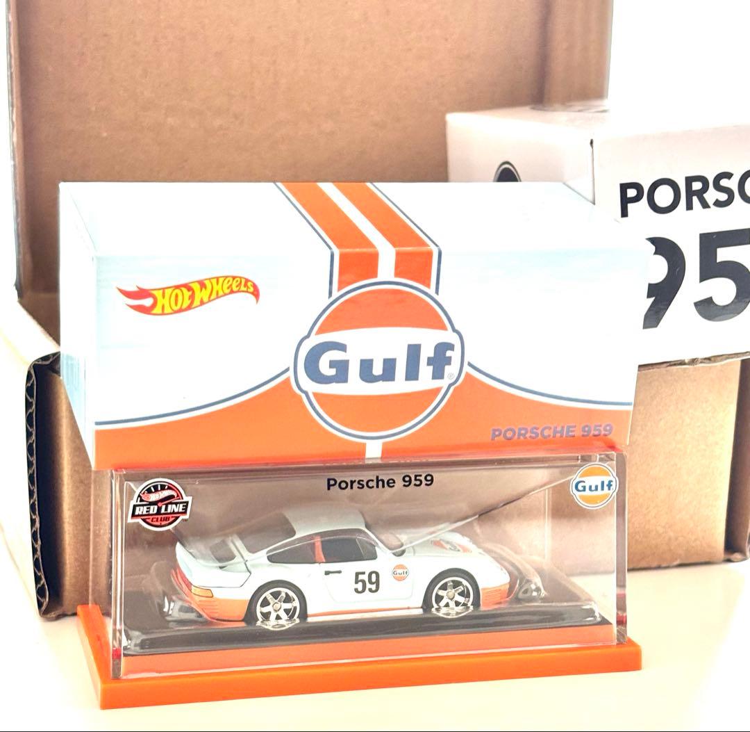 RLC限定　ホットウィール　1986 ポルシェ 959 (Gulf) ミニカー