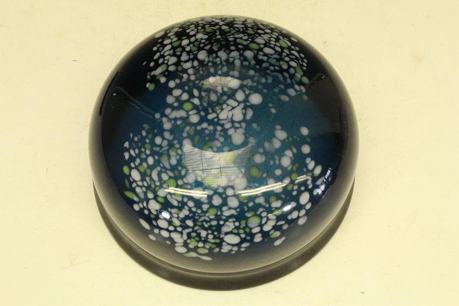 アンティーク カットガラス 切子 ガラス 瑠璃色ガラス 二件 時代物(A442)