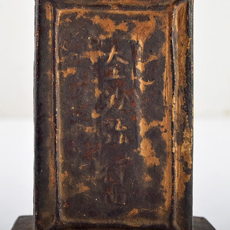 仏教美術　古銅鍍金　日光山　中善寺　御賓塔　仏塔　時代箱付　D　R9487