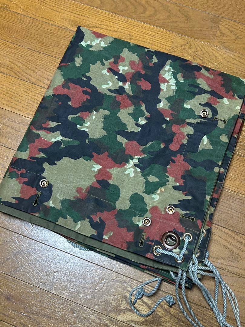 ①スイス軍幕 アルペンカモ 1枚