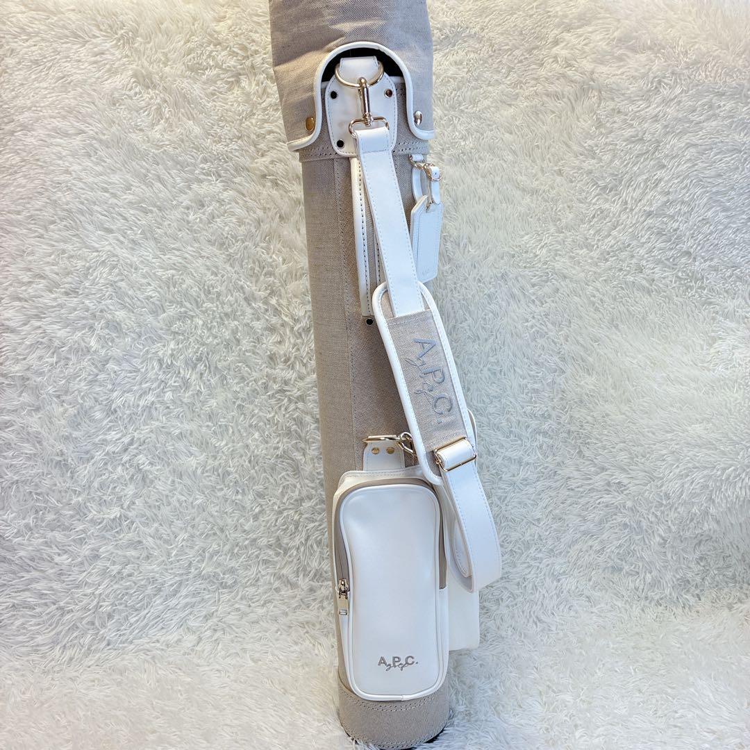 美品✨ A.P.C. ゴルフ JEAN スタンド付 キャディバッグ ベージュ
