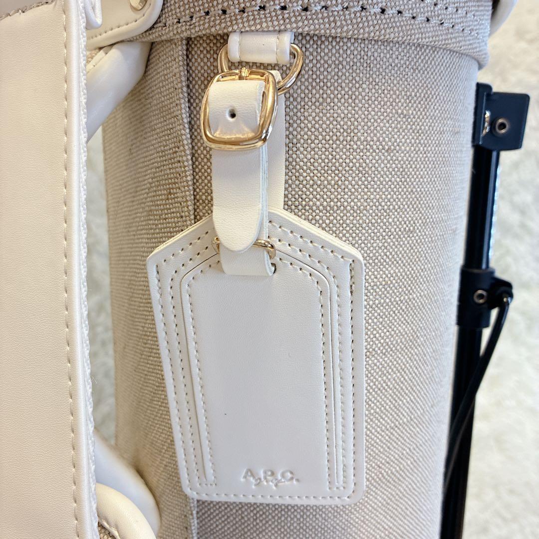 美品✨ A.P.C. ゴルフ JEAN スタンド付 キャディバッグ ベージュ