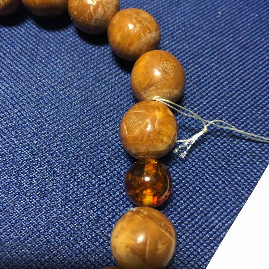 龍眼菩提樹　琥珀　念珠