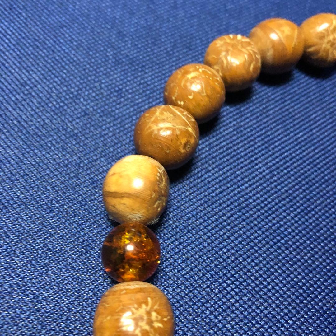 龍眼菩提樹　琥珀　念珠