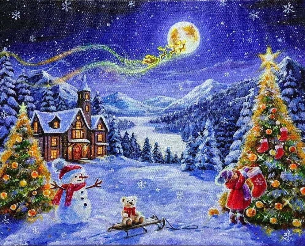 R*U様 【願いを込めて】アクリル画 F3 風景画 絵画