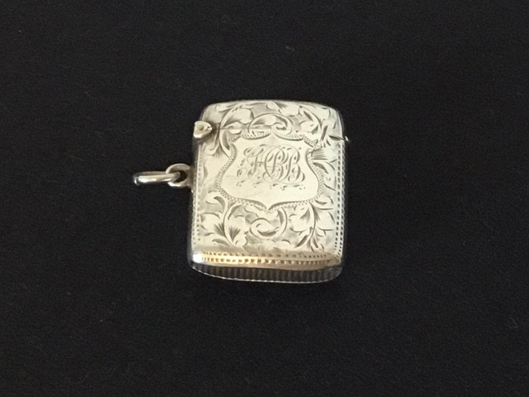 Joseph Gloster バーミンガム 1901年　マッチケース　シルバー