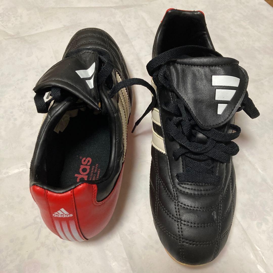 adidas サッカーシューズ 黒/赤