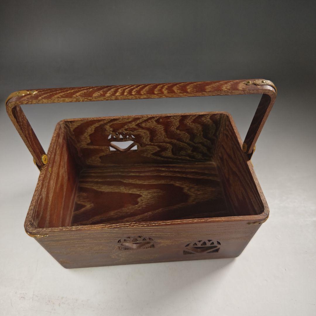 ウ256 莨盆『指物師　大崎雄斉』『鵬雲斎好　桐透　桑手付　煙草盆　共箱』茶道具