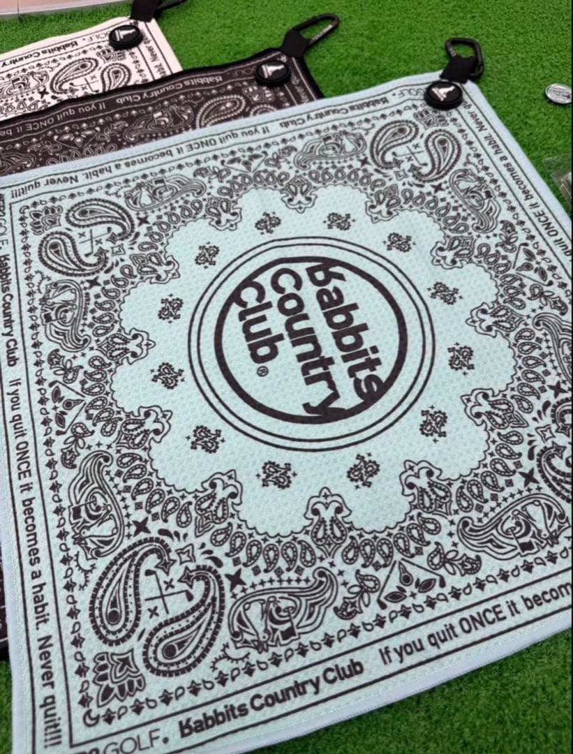 【沖縄限定】FR2 Paisley Turquoise Blue ゴルフ タオル