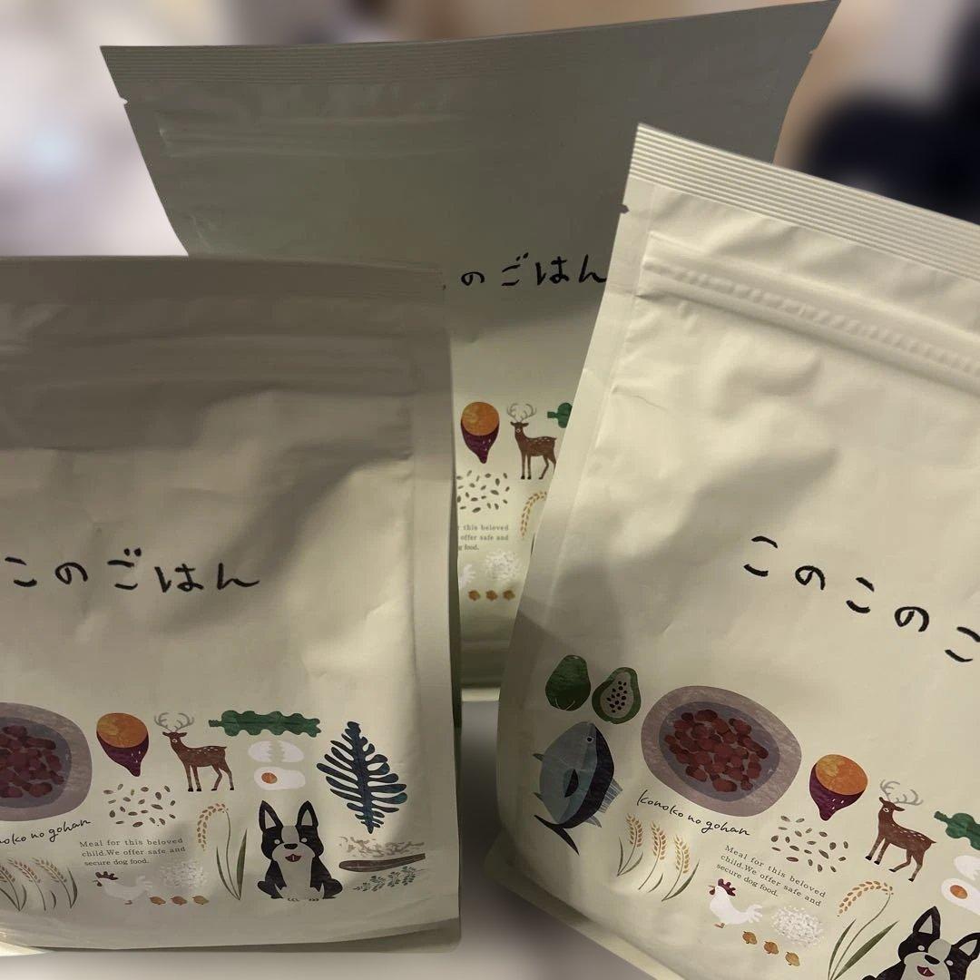 【ゆーゆー】このこのごはん ドライフード 1kg×3