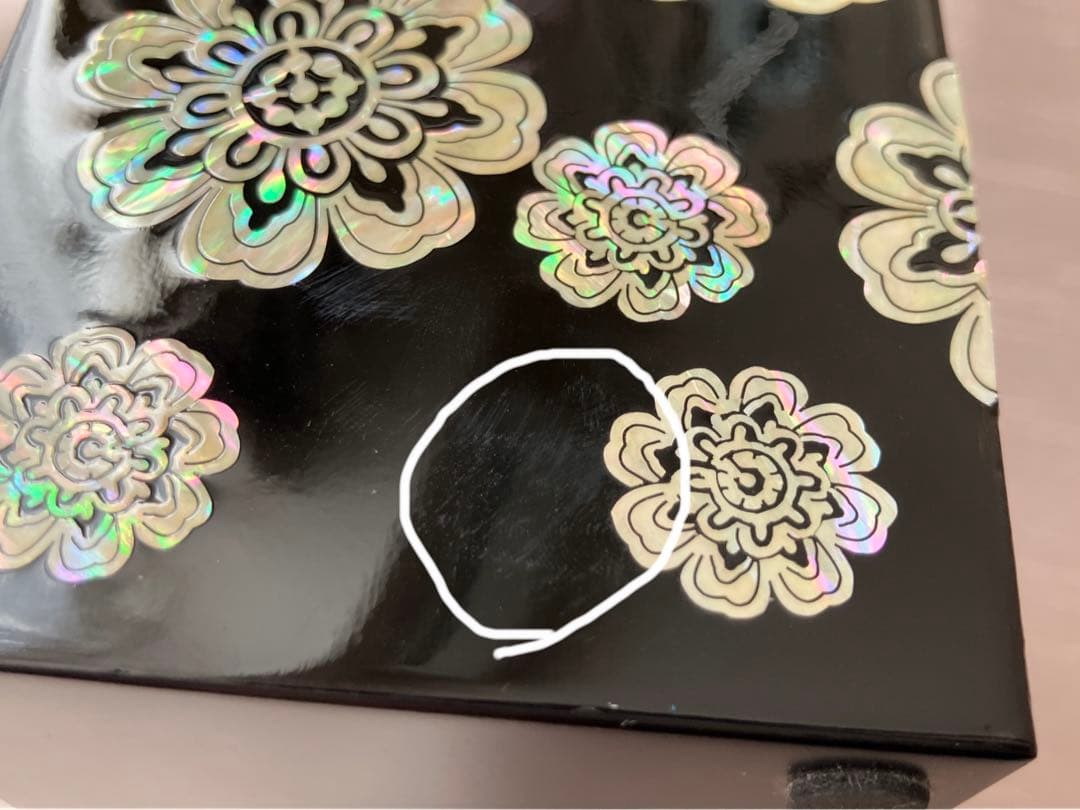 螺鈿(らでん)細工 韓国伝統工芸 ジュエリーボックス 小物入れ 双子宝石箱