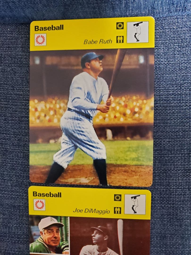 【超希少】★1977年カードMLB★ベーブルース、ディマジオ、ロビンソン他★