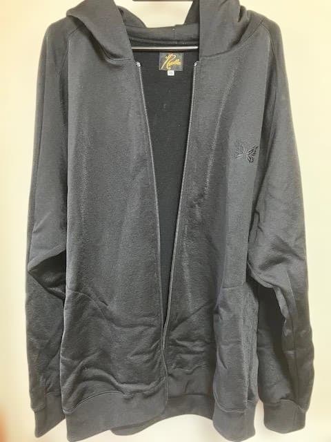 【美品】Needles 黒 フルジップ パーカー XLサイズ