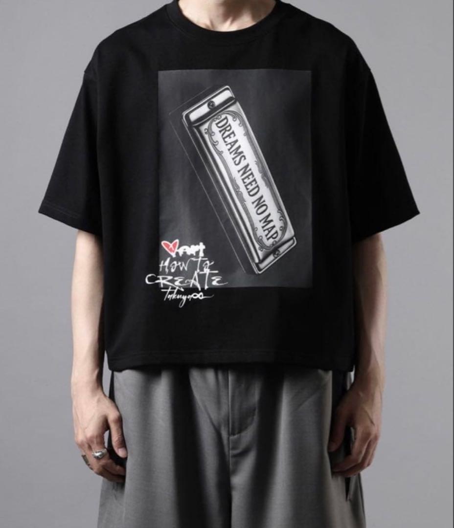 TAKUYA∞の創り方　ハーモニカ クロップドTシャツ/ブラック