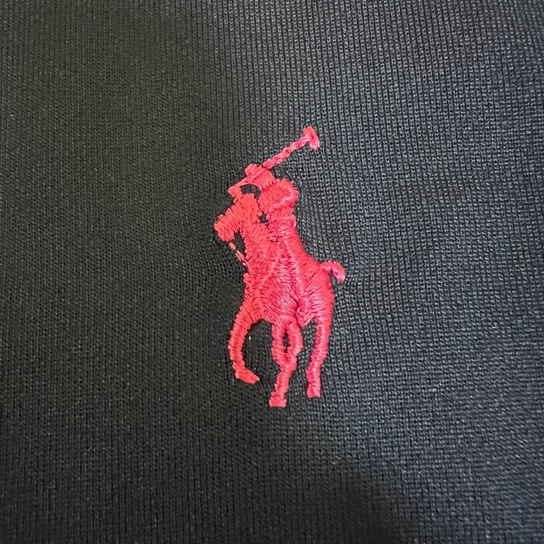 ラルフローレン ゴルフ 長袖 スポーツウェア ハーフジップ ポニーロゴ 刺繍 紺