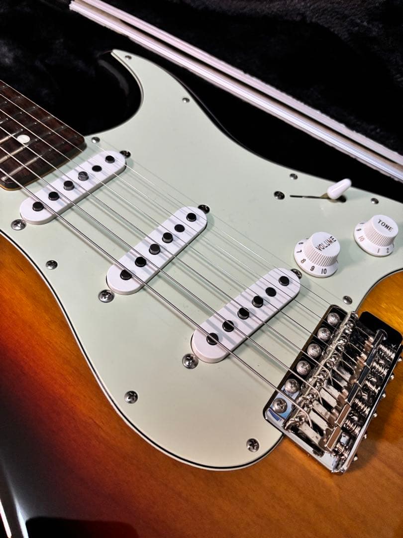 極美品 日本製ストラトCoolZ ZST-1R ロックペグ スチールブロック