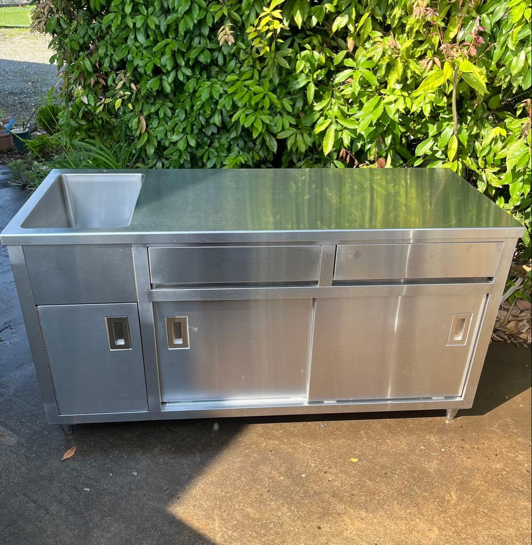 サンタさん ステンレスシンク付き作業台　1500×600×780