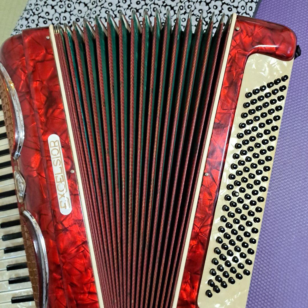 ヴィンテージEXCELSIOR .mod400アコーディオン 41鍵盤マイク内蔵