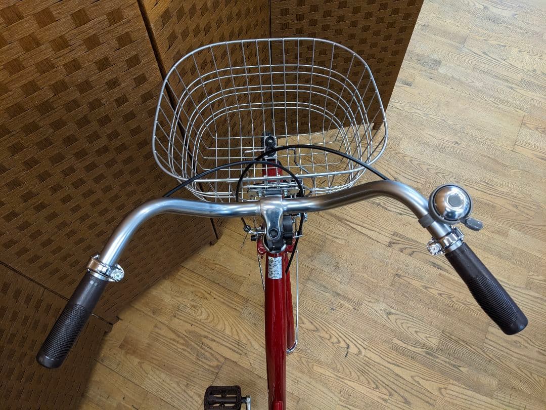 U081 美品　普通自転車　24インチ　レッド