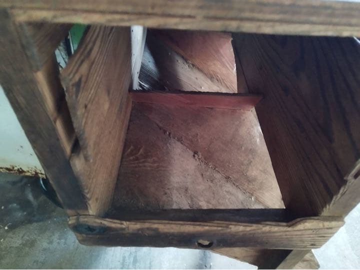 とうみ初期型　穀物　選別機　古民道具　農機具　風選　手回しハンドル式　脱穀機