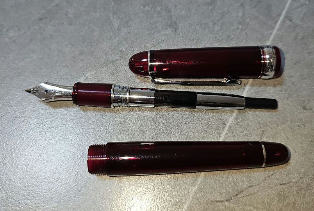 プラチナ万年筆 センチュリー#3776 UEF 超極細 ブルゴーニュ