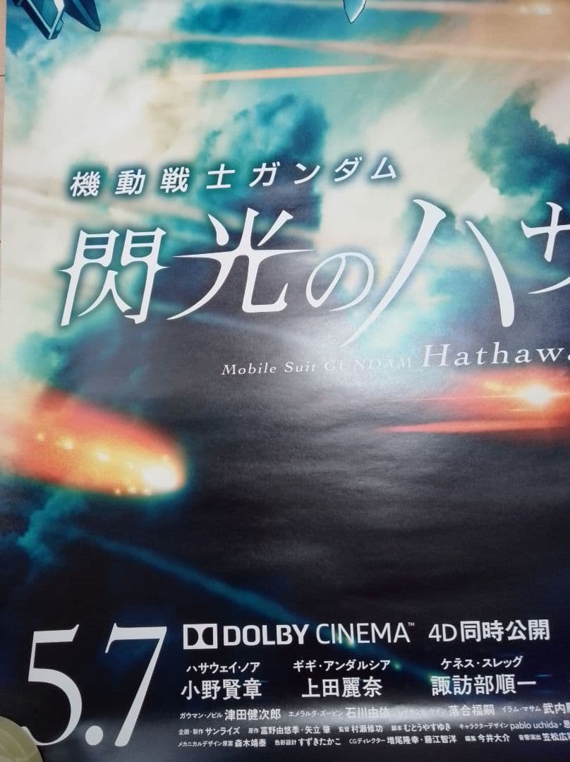 機動戦士ガンダム 閃光のハサウェイ 　映画　ポスター　販促非売品　レア　希少