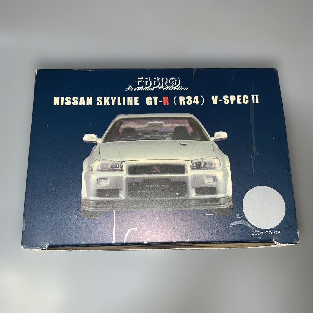 エブロ　日産スカイラインGT-R（R 34）VスペックⅡ 1/24 シルバー