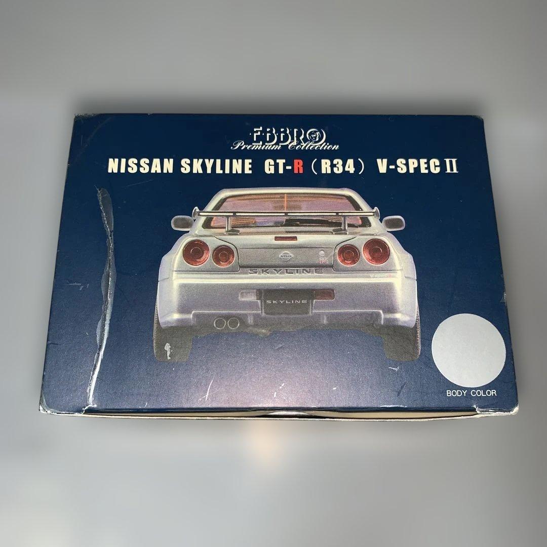 エブロ　日産スカイラインGT-R（R 34）VスペックⅡ 1/24 シルバー