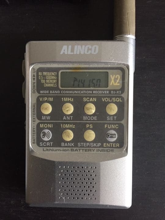 アルインコ 小型薄型広帯域レシーバー DJ-X2 純正AC 取説付き