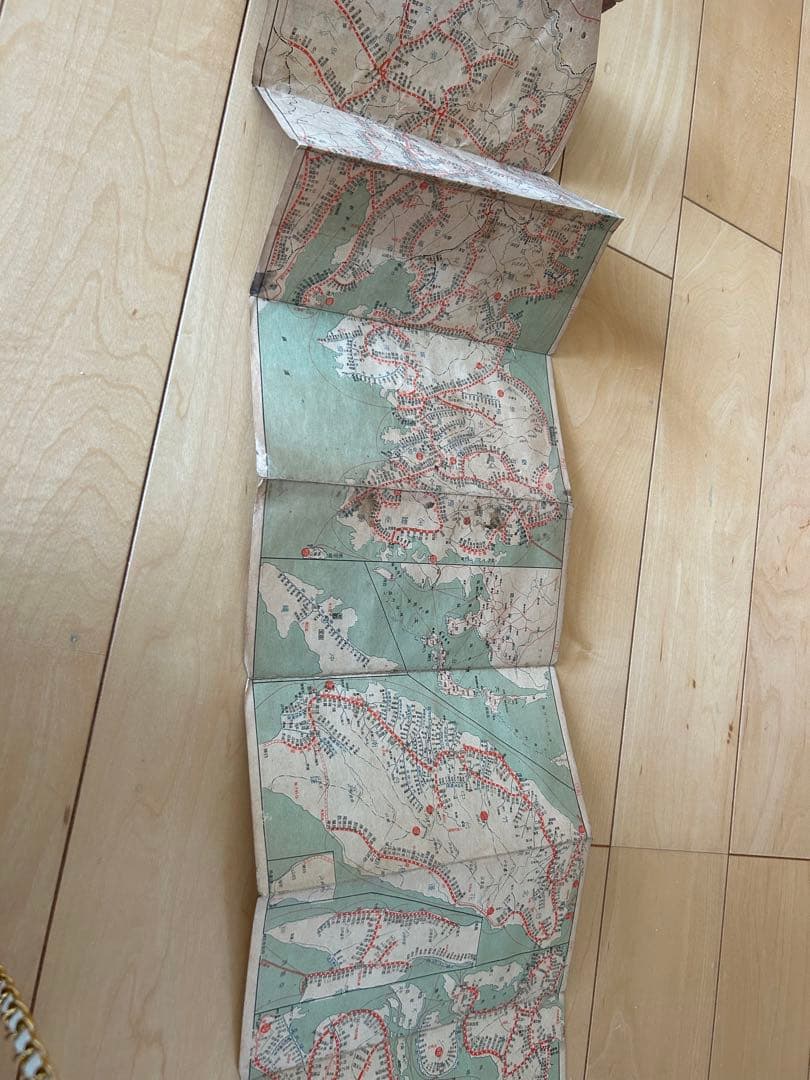 大日本道中繪圖☆地図☆史料アンティーク歴史コレクション☆レア☆昭和16年☆印刷物