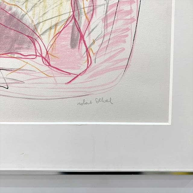 ロバートデルヴァル「Laurence2」リトグラフ額装