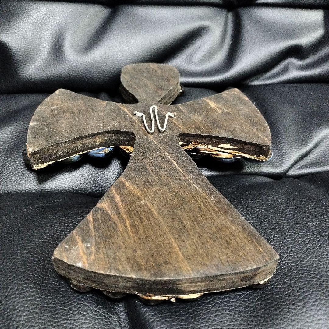 アンティーク 十字架 壁掛け クロス ハンドメイド