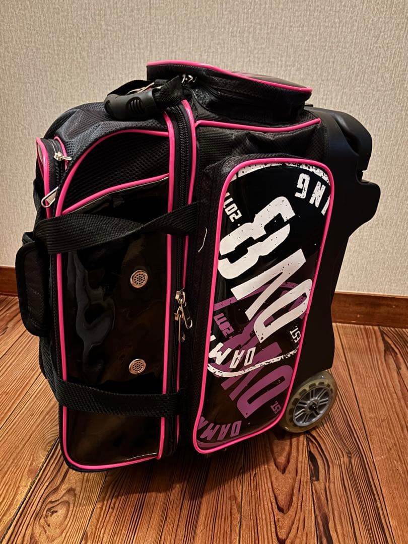DV8 ボウリング用バッグ ブラック/ピンク ボウリング バッグ 2個入り