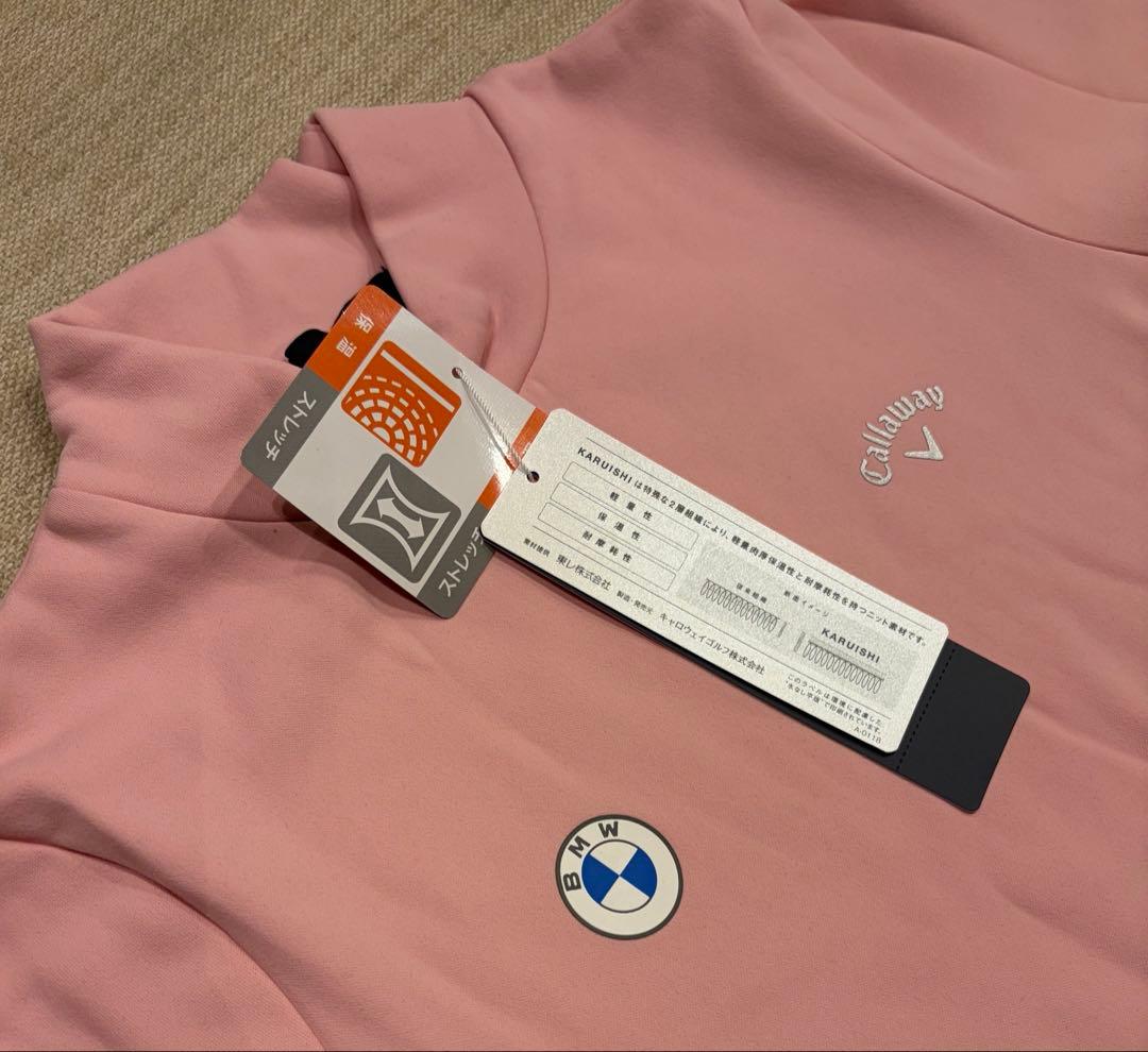 【新品未使用】CALLAWAY キャラウェイ　ゴルフウェア　長袖シャツ ピンク