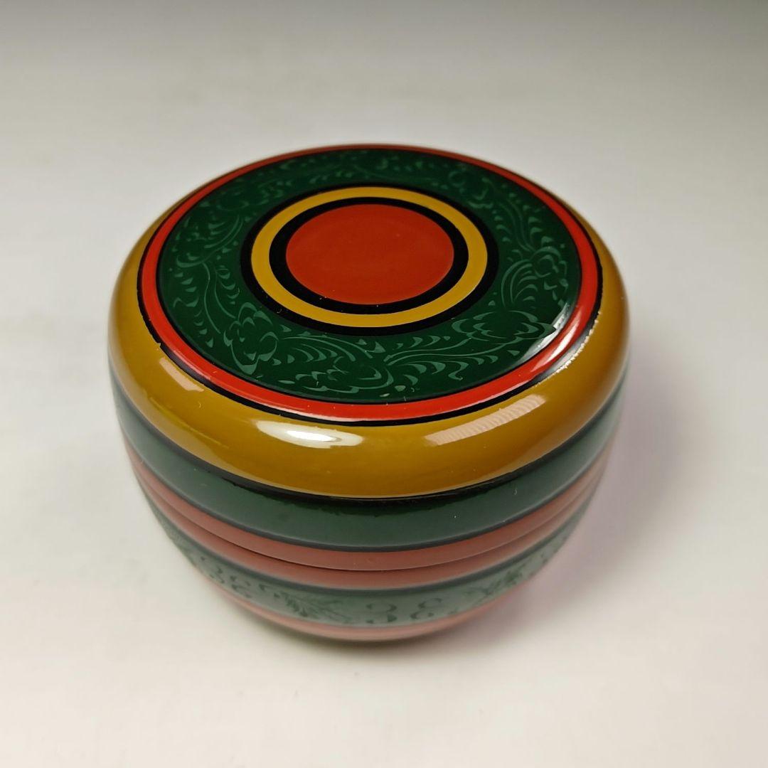 イ453 棗『筑城筑良造』『独楽塗　平棗　共箱』茶道具　漆塗