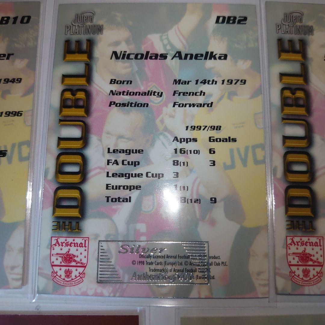 5枚セット Arsenal  futera PLATINUM サッカーカード