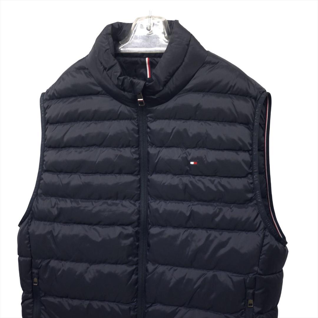 新品 トミーヒルフィガー THPROTECT 軽量 耐水 中綿 ベスト XL 紺