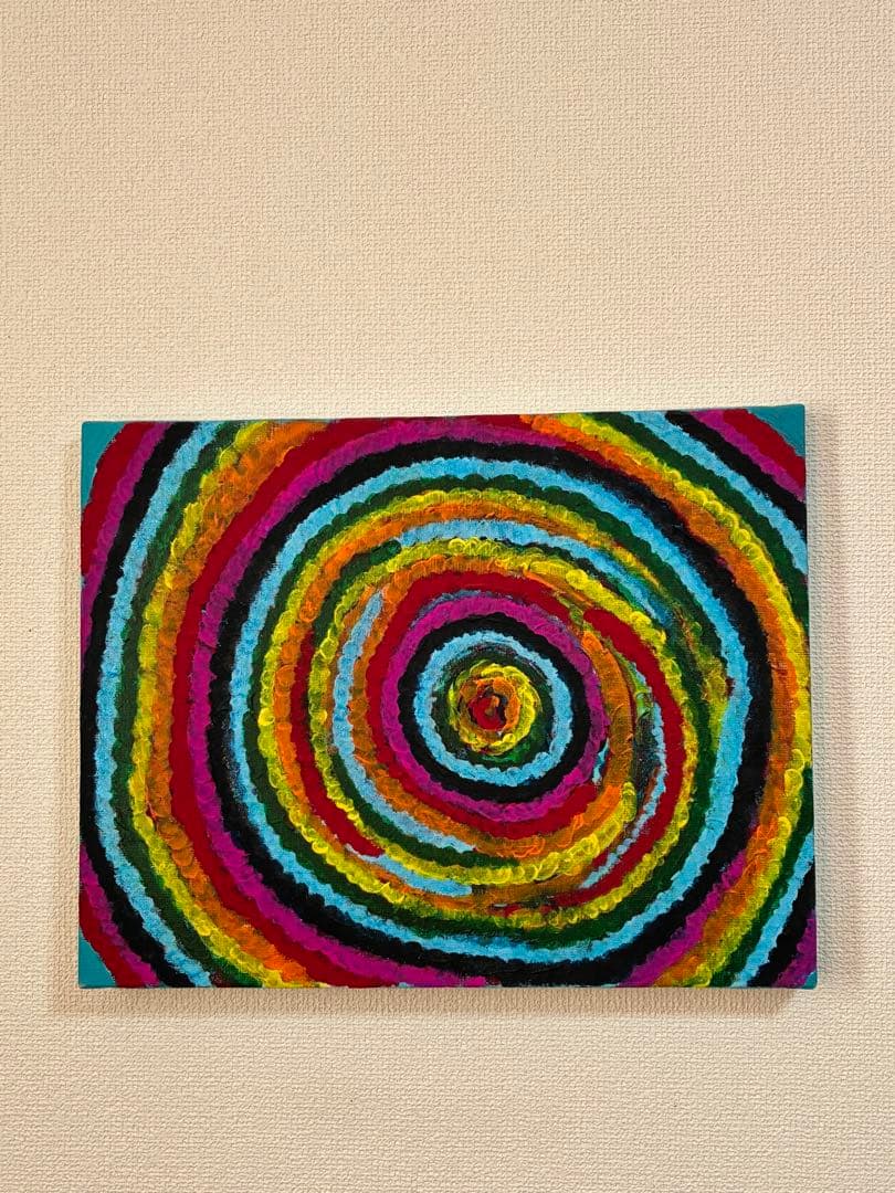 抽象アクリル画　インテリア