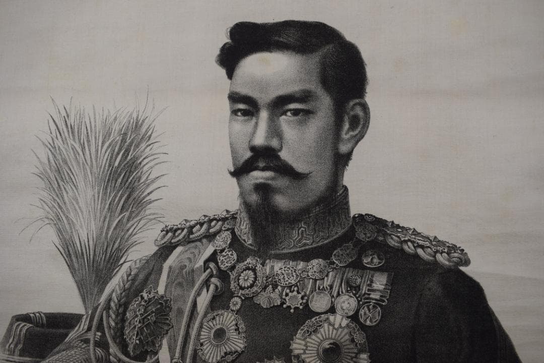 【複製】宣戦詔勅/明治天皇/工芸品/掛軸☆宝船☆Z-591